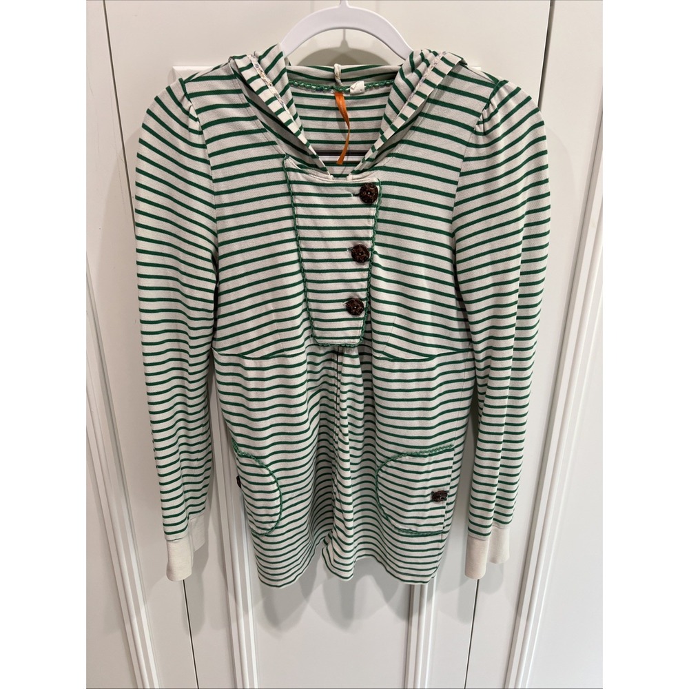 Anthropologie Saturday Sunday Striped Zip Hoodie Size Small Beach Retro Nautical